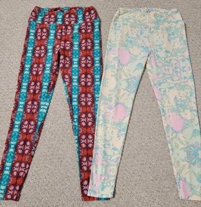LuLaRoe leggings-2pair One Size